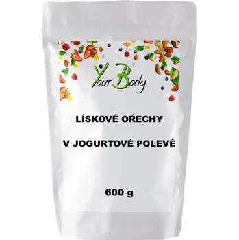 Lískové ořechy v jogurtové polevě 600g