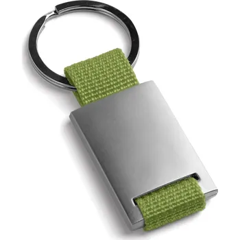 GRIPITCH. Klíčenka z kovu a popruhu - Světle zelená