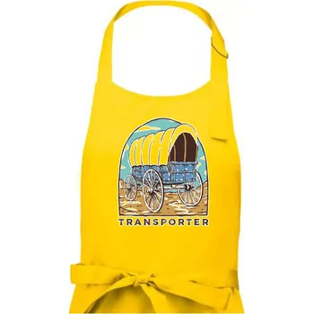 Kuchyňská zástěra Transporter - Pánská zástěra na vaření - Univerzální velikost ( Žlutá )
