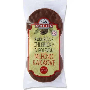 Trvanlivě pečivo Nový Věk chlebíčky kukuřičné mléčnokakaové (20 ks)