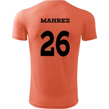 Dres Mahrez - Barva: neonově oranžová, Velikost S