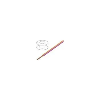 elektrický kabel BQ CABLE Wire H05V-K,LgY stranded Cu 1mm2 PVC orange-pink 300V,500V