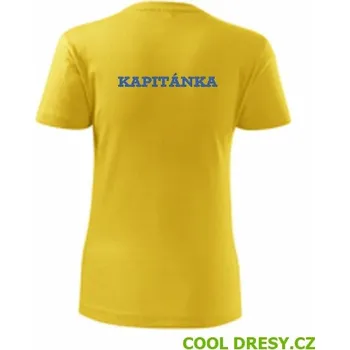 Tričko kapitánka dámské - Barva: žlutá, Velikost XL