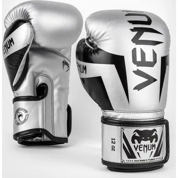 Boxerské rukavice Boxerské rukavice Venum Elite - Silver/Black Velikost: 12oz