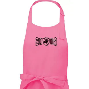 Kuchyňská zástěra Narozeninový motiv - znak - 2009 - Dámská zástěra na vaření - Univerzální velikost ( Růžová )