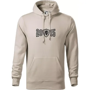 Pánská mikina Narozeninový motiv - znak - 2015 - Mikina pánská Cape s kapucí - XL ( Ledově šedá )