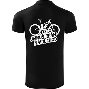 Pánská košile Ebike plán na důchod - Polokošile Victory sportovní (dresovina) - S ( Černá )