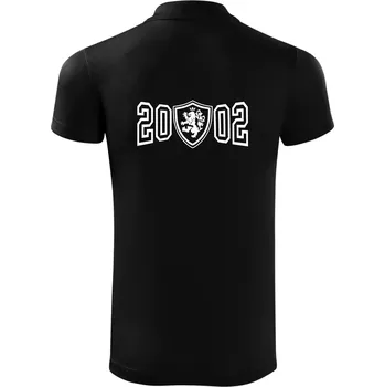 Pánská košile Narozeninový motiv - znak - 2002 - Polokošile Victory sportovní (dresovina) - XL ( Černá )