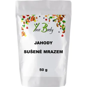 Sušená potravina YOURBODY Jahody sušené mrazem 50g