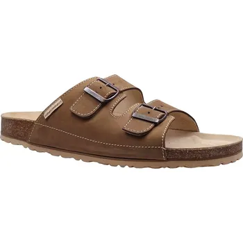 Pánské pantofle Letní vycházkové pantofle, Natur Comfort, hnědá: Hnědá Nubuk, velur (semiš) 32,6 50 G - standardní šíře (22213-22216)