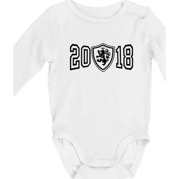 Kojenecký body Narozeninový motiv - znak - 2018 - Body kojenecké s dlouhým rukávem - Dlouhý r. do 3 měs ( Bílá )