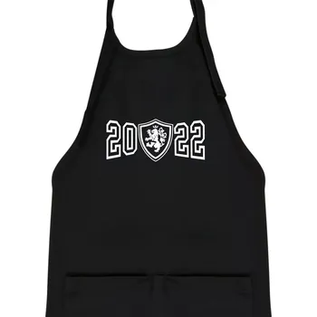 Kuchyňská zástěra Narozeninový motiv - znak - 2022 - Dětská zástěra na vaření - Univerzální velikost ( Černá )