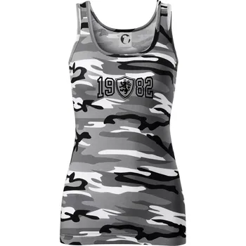 Dámské oblečení Narozeninový motiv - znak - 1982 - Dámské Maskáčové tílko - M ( Šedý maskáč )