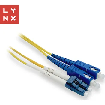 Kabel LYNX duplexní patch kabel SM, OS2, LC/SC, 9/125µm, 0,5m LX-DPX-LC/SC-OS2-05