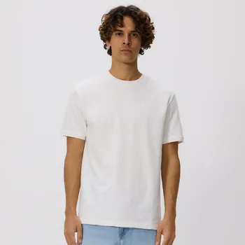 Pánské oblečení Reserved - Strukturální tričko comfort fit - krémová - 412EX-01X - 412EX-01X-XXL