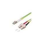 LOGILINK Světlovodný patch cord OM5 LC/UPC,SC/UPC 5m LSZH zelená