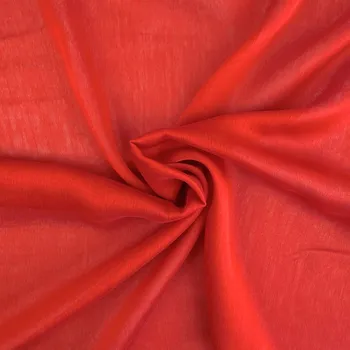 Šifon dvoutón - Oranžová tmavá