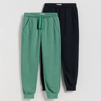 Chlapecké kalhoty Reserved - Teplákové joggery 2 balení - svěží zelená - 081FO-76X - 081FO-76X-146