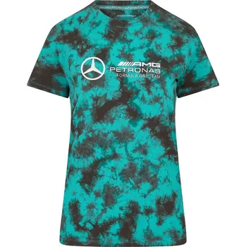 Dámské tričko Dámské triko Mercedes Wmns Mapf1 FW Tie Dye T-Shirt Multicolor XL