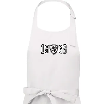Kuchyňská zástěra Narozeninový motiv - znak - 1968 - Dámská zástěra na vaření - Univerzální velikost ( Bílá )