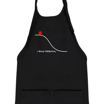 Kuchyňská zástěra I have potential - Dětská zástěra na vaření - Univerzální velikost ( Černá )
