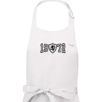 Kuchyňská zástěra Narozeninový motiv - znak - 1972 - Dámská zástěra na vaření - Univerzální velikost ( Bílá )