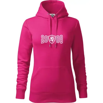Dámská mikina Narozeninový motiv - znak - 2008 - Mikina dámská Cape s kapucí - XL ( Purpurová )