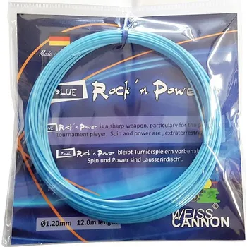 Struna na výplet tenisové rakety Tenisový výplet Weiss Cannon Rock'n Power (12 m) Modrý (1.20 mm)