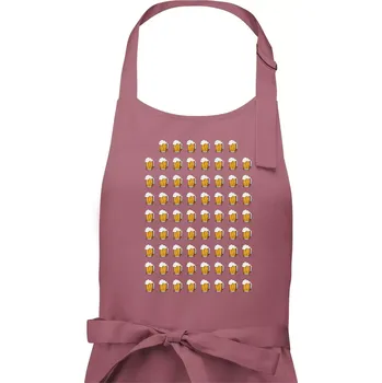 Kuchyňská zástěra Narozeniny - 70x pivo - Dámská zástěra na vaření - Univerzální velikost ( Starorůžová )