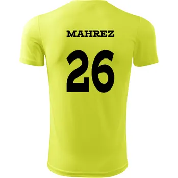 Dres Mahrez - Barva: neonově žlutá, Velikost XL