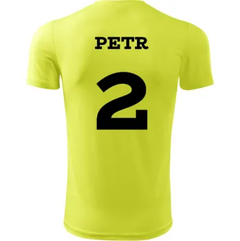 Florbalový dres Florbalový dres se jménem - Barva: neonově žlutá, Velikost M