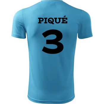 Dres Piqué - Barva: tyrkysová, Velikost XL