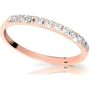 Prsten Cutie Jewellery Prsten z růžového zlata se zirkony Z6484R Velikost: 60