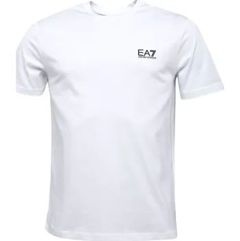 Oblečení a móda Pánské tričko EA7 CORE ID S Bílá, Černá