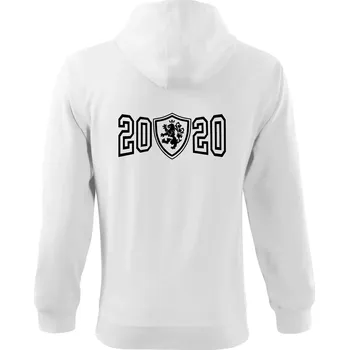 Pánská mikina Narozeninový motiv - znak - 2020 - Mikina s kapucí na zip trendy zipper - 2XL ( Bílá )