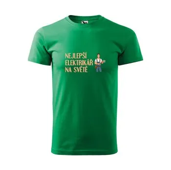 Pánská móda Tričko s potiskem Nejlepší elektrikář na světě: zelené 4XL