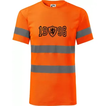 Pánská móda Narozeninový motiv - znak - 1996 - Triko reflexní - HV PROTECT - 2XL ( Neonově oranžová )