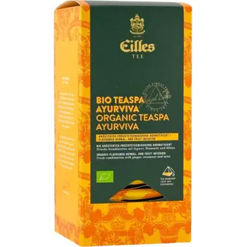 Čaj EILLES TEE Luxury World Selection BIO TEASPA AYURVIVA - wellness bylinkový čaj 20 x 2,2 g v krabičce