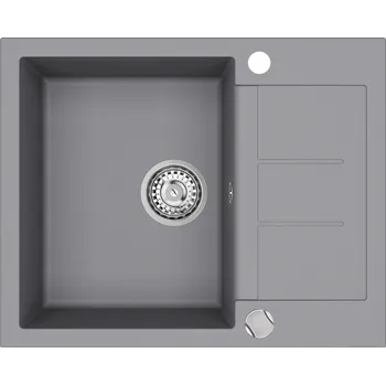 Granitový dřez Granitový dřez Helika TESA SQT102 alumetallic