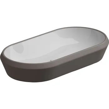 Umyvadlo Umyvadlo na desku Cruise, keramické, dvoubarevné, 80x42 cm, CRLAVOV80BI000029