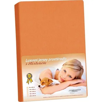 Prostěradlo Jersey LUX Mandarinková BX1001365 - 90x200 cm