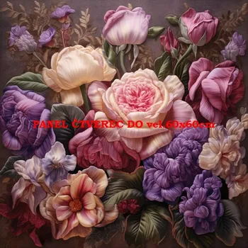 Panel bavlna - MUCHA-316-78 Velikost: 40x40cm