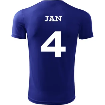 Běžecké oblečení Běžecký dres se jménem - Barva: královská modrá, Velikost XXXL