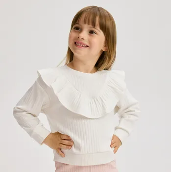 Reserved - Tričko s volánkem - krémová - 406FT-01X - 406FT-01X-110