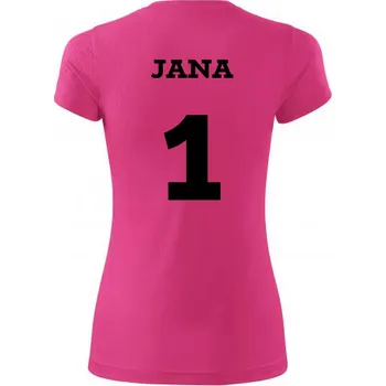 Dámský fotbalový dres se jménem - Barva: purpurová, Velikost L