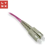 LYNX duplexní patch kabel MM, OM4, SC/SC, 50/125µm, 3m