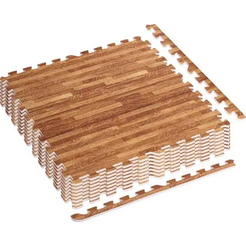 podložka na cvičení MOVIT Sada ochranných podložek, světlé dřevo, 3 m²