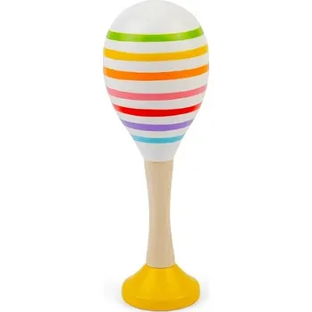 Hudební nástroj pro děti Bigjigs Toys Rumba koule sada 2 ks žlutá