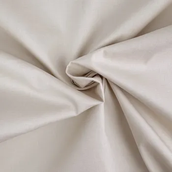 Popelín s Lycrou - Hnědá béžová světlá