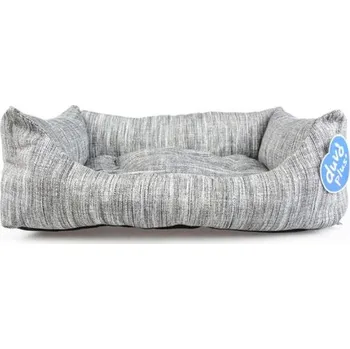 Pelíšek pro psa Duvo+ Měkký pelíšek pro psy s extra hrubým polštářem 110x85x22cm šedý